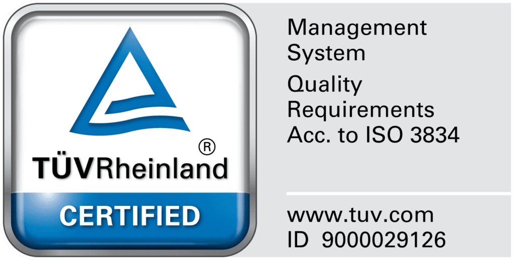 tuv-Quality standards.-welding services